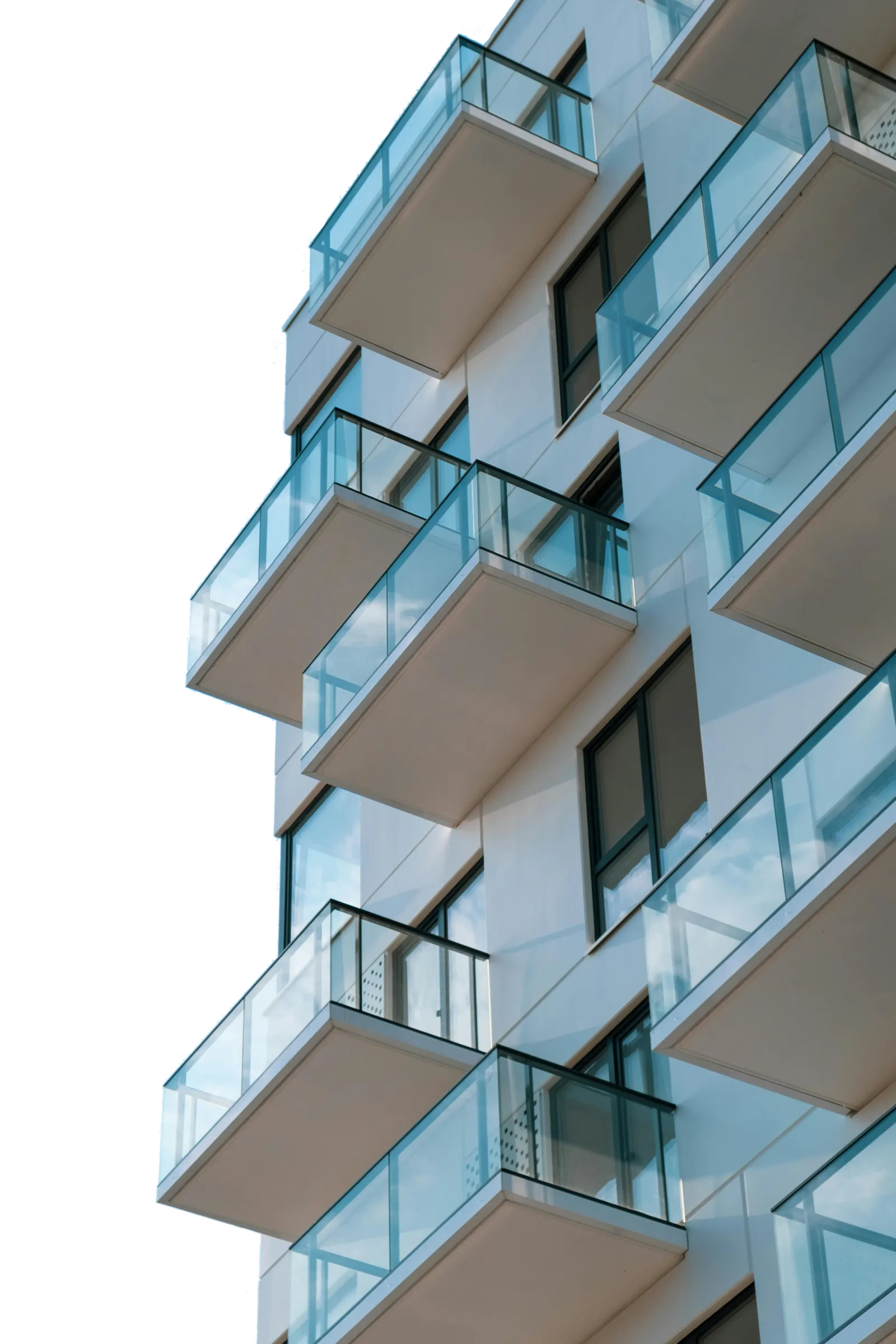 Modern apartment balconies
